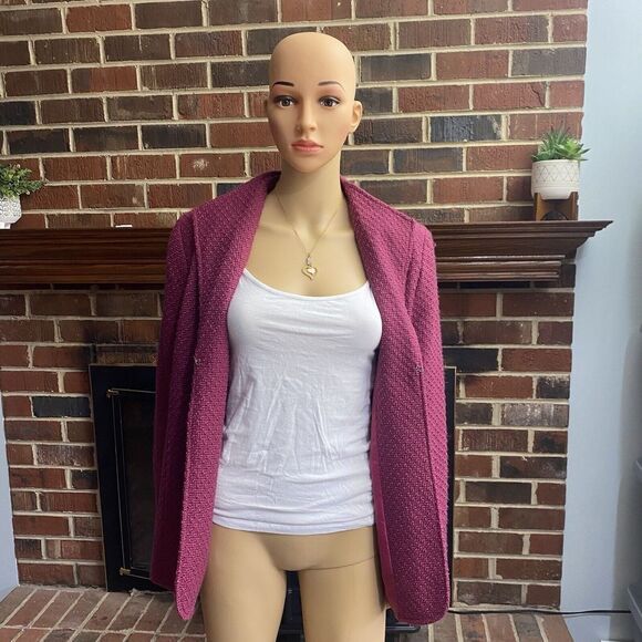 Alfred Dunner Women’s "Wine Country"  Merlot Blazer Jacket size 12 Pre‎ Owned - Picture 14 of 14